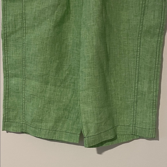 Foreign Policy Spring Green Linen Women's Knee Length Size 4 - Picture 3 of 10